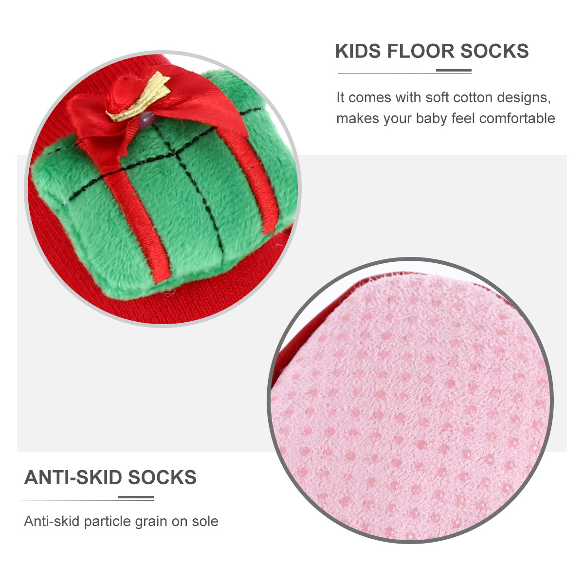 Unisex Baby Socks Non Slip - 1 paio di calzini antiscivolo per