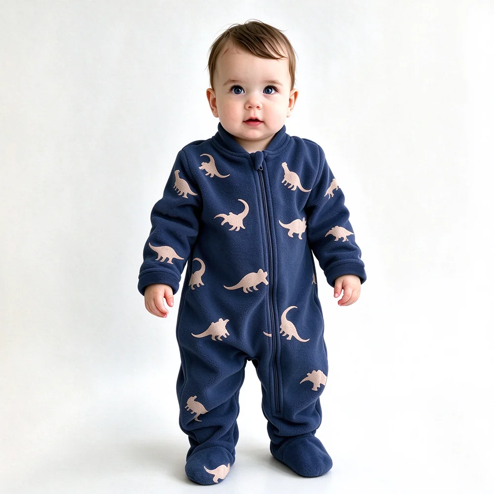 Tutina in pile morbida e calda - Cotton Baby Onesies Zipper recensione e prezzo